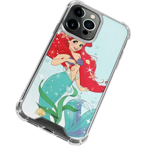 Disney The Little Mermaid Ariel Sparkles Art iPhone 13 Pro Clear Case
