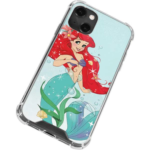 Disney The Little Mermaid Ariel Sparkles Art iPhone 14 Plus Clear Case