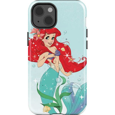 Disney The Little Mermaid Ariel Sparkles Art iPhone 15 Impact Case