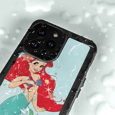 Disney The Little Mermaid Ariel Sparkles Art iPhone 14 Pro Max Waterproof Case