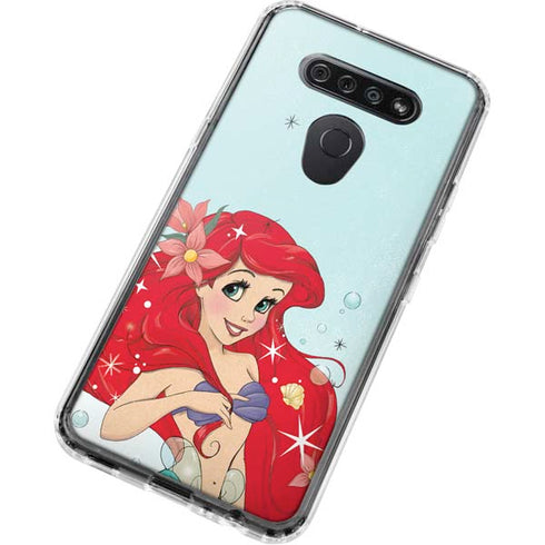 Disney The Little Mermaid Ariel Sparkles Art LG K51/Q51 Clear Case