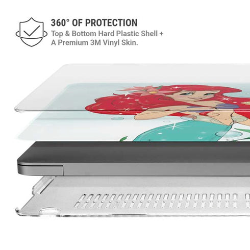 Disney The Little Mermaid Ariel Sparkles Art MacBook Pro 16in (2021-25) Case plus Skin