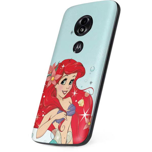 Disney The Little Mermaid Ariel Sparkles Art Moto E5 Play Skin