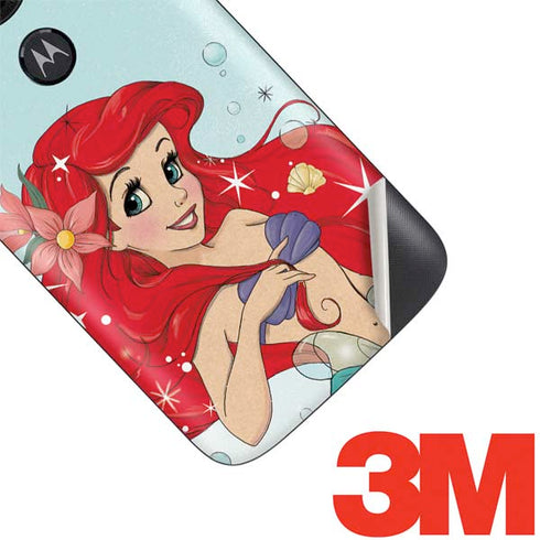 Disney The Little Mermaid Ariel Sparkles Art Moto E5 Play Skin