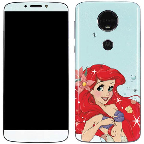 Disney The Little Mermaid Ariel Sparkles Art Moto E5 Plus Skin