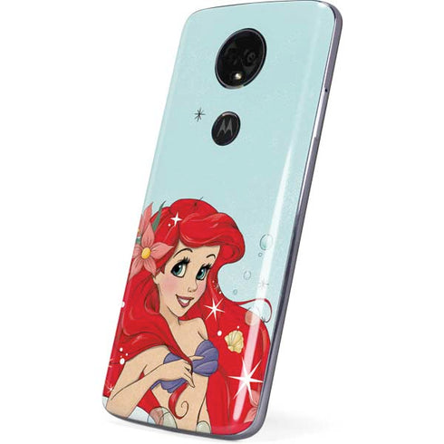 Disney The Little Mermaid Ariel Sparkles Art Moto E5 Plus Skin