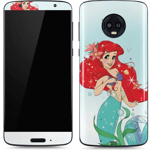 Disney The Little Mermaid Ariel Sparkles Art Moto G6 Skin