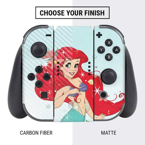 Disney The Little Mermaid Ariel Sparkles Art Nintendo Switch Bundle Skin