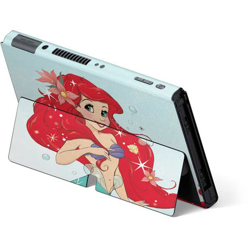 Disney The Little Mermaid Ariel Sparkles Art Nintendo Switch OLED (2021) Skin