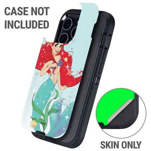 Disney The Little Mermaid Ariel Sparkles Art Otterbox Defender iPhone Skin