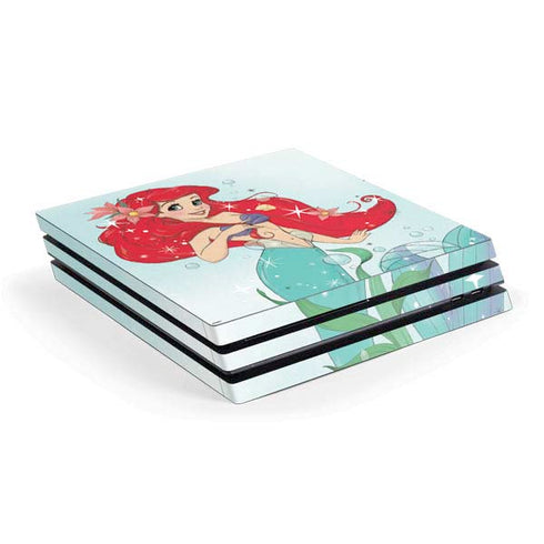 Disney The Little Mermaid Ariel Sparkles Art PS4 Pro Console Skin