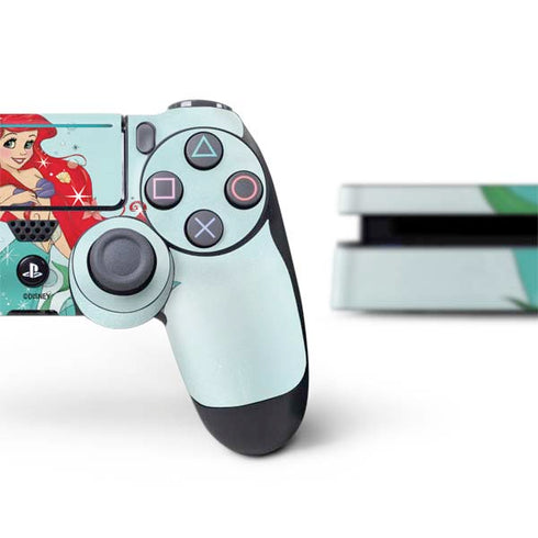 Disney The Little Mermaid Ariel Sparkles Art PS4 Slim Bundle Skin