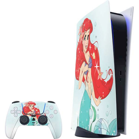 Disney The Little Mermaid Ariel Sparkles Art PS5 Digital Edition Bundle Skin