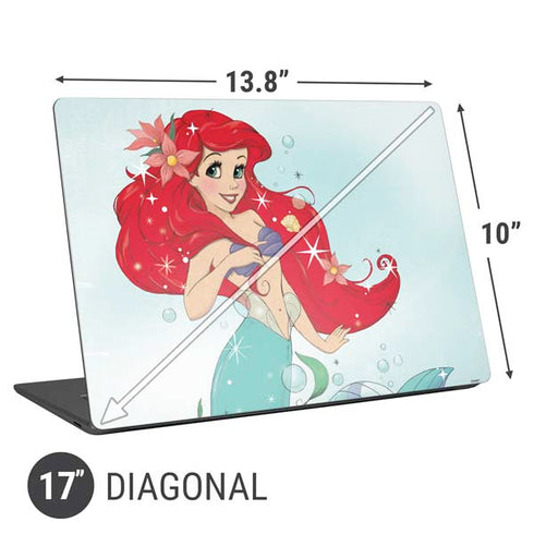Disney The Little Mermaid Ariel Sparkles Art Universal Laptop 17in (13.8 x 10in) Skin