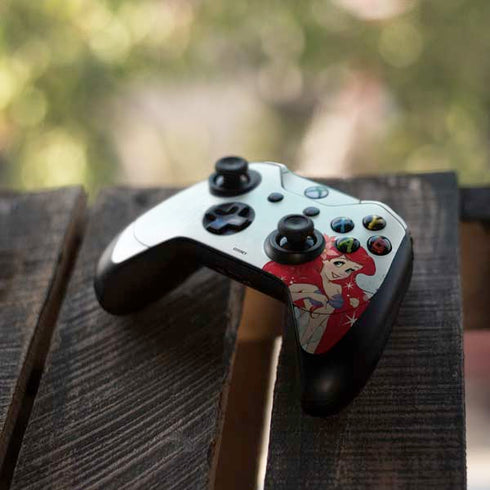 Disney The Little Mermaid Ariel Sparkles Art Xbox One Elite Controller Skin