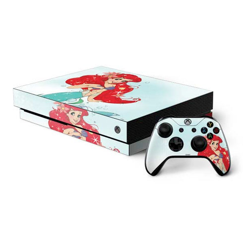 Disney The Little Mermaid Ariel Sparkles Art Xbox One X Bundle Skin