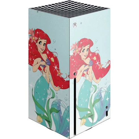 Disney The Little Mermaid Ariel Sparkles Art Xbox Series X Console Skin