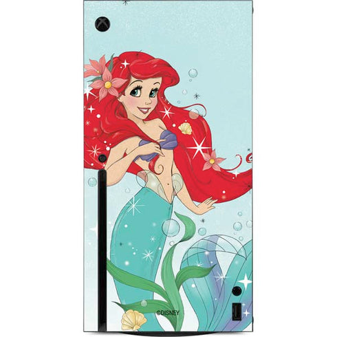 Disney The Little Mermaid Ariel Sparkles Art Xbox Series X Console Skin