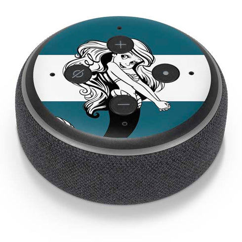 Disney The Little Mermaid Ariel Stripes Amazon Echo Dot Skin