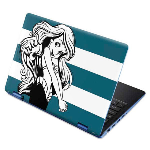 Disney The Little Mermaid Ariel Stripes Aspire R11 11.6in Skin