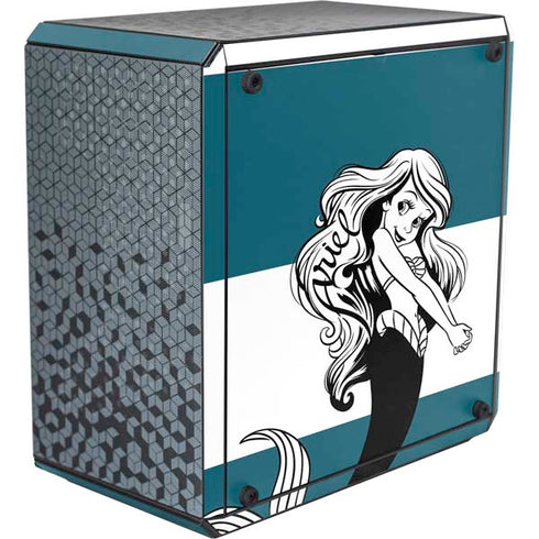 Disney The Little Mermaid Ariel Stripes Cooler Master MasterBox Q300L Mini Tower Skin