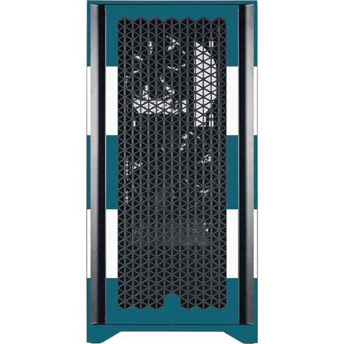 Disney The Little Mermaid Ariel Stripes Corsair 4000D Tempered Glass Mid-Tower ATX Case Skin