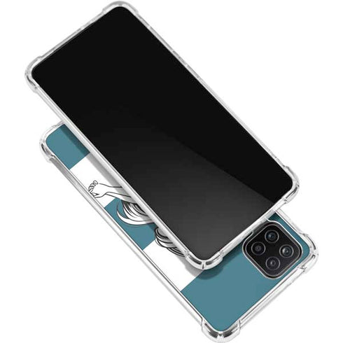 Disney The Little Mermaid Ariel Stripes Galaxy A12 Clear Case