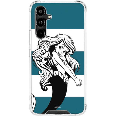 Disney The Little Mermaid Ariel Stripes Galaxy A54 5G Clear Case