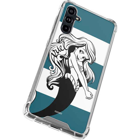 Disney The Little Mermaid Ariel Stripes Galaxy A54 5G Clear Case