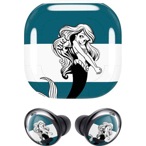 Disney The Little Mermaid Ariel Stripes Galaxy Buds Pro Skin