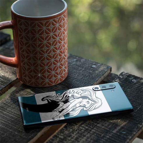 Disney The Little Mermaid Ariel Stripes Galaxy Note 10 Skin