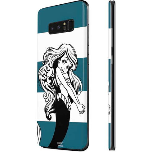 Disney The Little Mermaid Ariel Stripes Galaxy Note 8 Skin