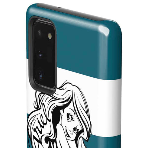 Disney The Little Mermaid Ariel Stripes Galaxy Note20 5G Pro Case