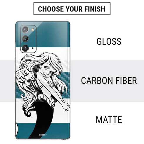Disney The Little Mermaid Ariel Stripes Galaxy Note20 5G Skin