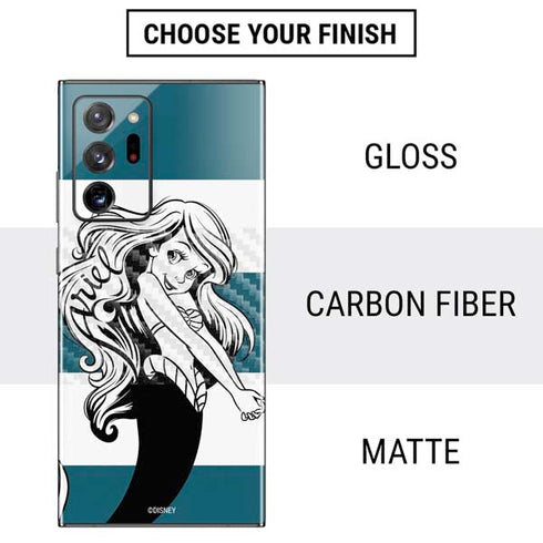 Disney The Little Mermaid Ariel Stripes Galaxy Note20 Ultra 5G Skin