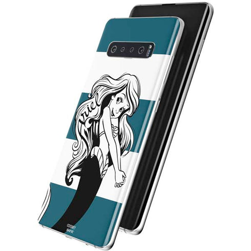 Disney The Little Mermaid Ariel Stripes Galaxy S10 Skin