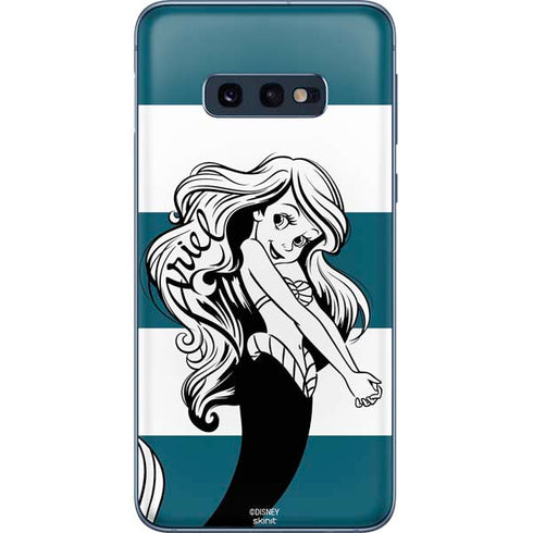 Disney The Little Mermaid Ariel Stripes Galaxy S10e Skin