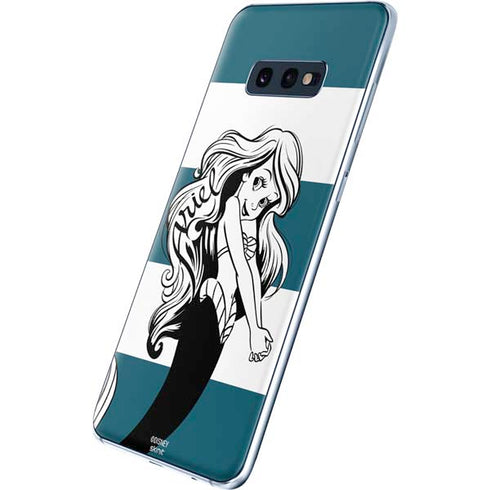 Disney The Little Mermaid Ariel Stripes Galaxy S10e Skin