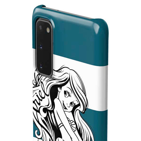 Disney The Little Mermaid Ariel Stripes Galaxy S20 Lite Case
