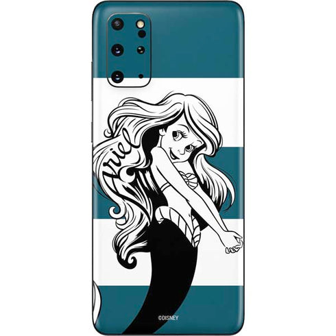 Disney The Little Mermaid Ariel Stripes Galaxy S20 Plus Skin