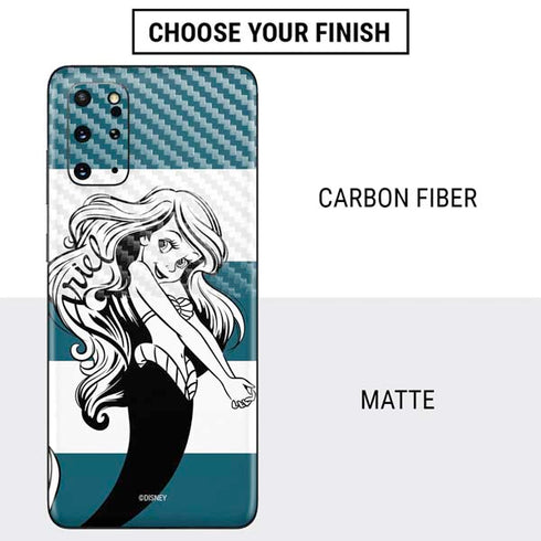 Disney The Little Mermaid Ariel Stripes Galaxy S20 Plus Skin