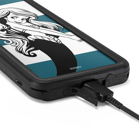 Disney The Little Mermaid Ariel Stripes Galaxy S20 Plus Waterproof Case