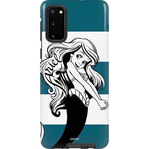 Disney The Little Mermaid Ariel Stripes Galaxy S20 Pro Case