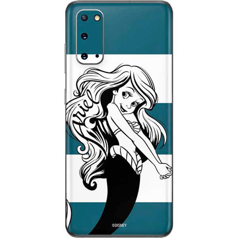 Disney The Little Mermaid Ariel Stripes Galaxy S20 Skin