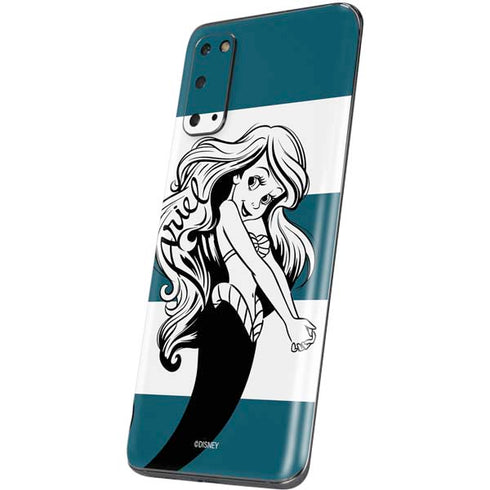Disney The Little Mermaid Ariel Stripes Galaxy S20 Skin