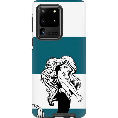 Disney The Little Mermaid Ariel Stripes Galaxy S20 Ultra 5G Pro Case