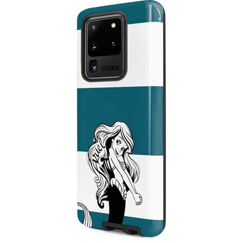 Disney The Little Mermaid Ariel Stripes Galaxy S20 Ultra 5G Pro Case
