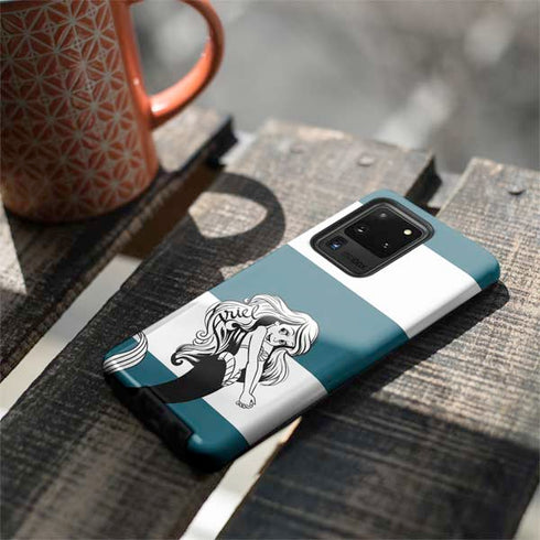 Disney The Little Mermaid Ariel Stripes Galaxy S20 Ultra 5G Pro Case