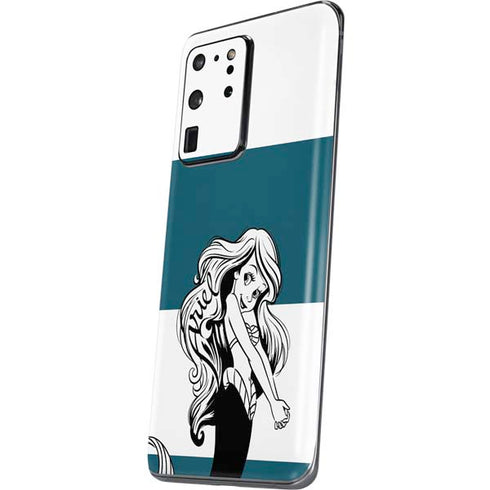 Disney The Little Mermaid Ariel Stripes Galaxy S20 Ultra 5G Skin