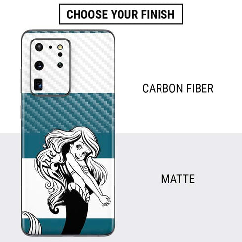 Disney The Little Mermaid Ariel Stripes Galaxy S20 Ultra 5G Skin